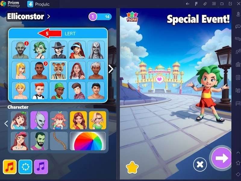 Prism Pace Prodigy special event gameplay showing festival-themed elements